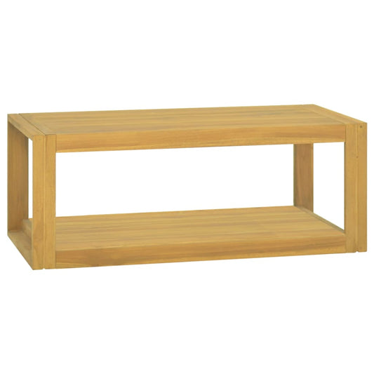 vidaXL Έπιπλο Μπάνιου Επιτοίχιο 90x45x35 εκ. από Μασίφ Ξύλο Teak