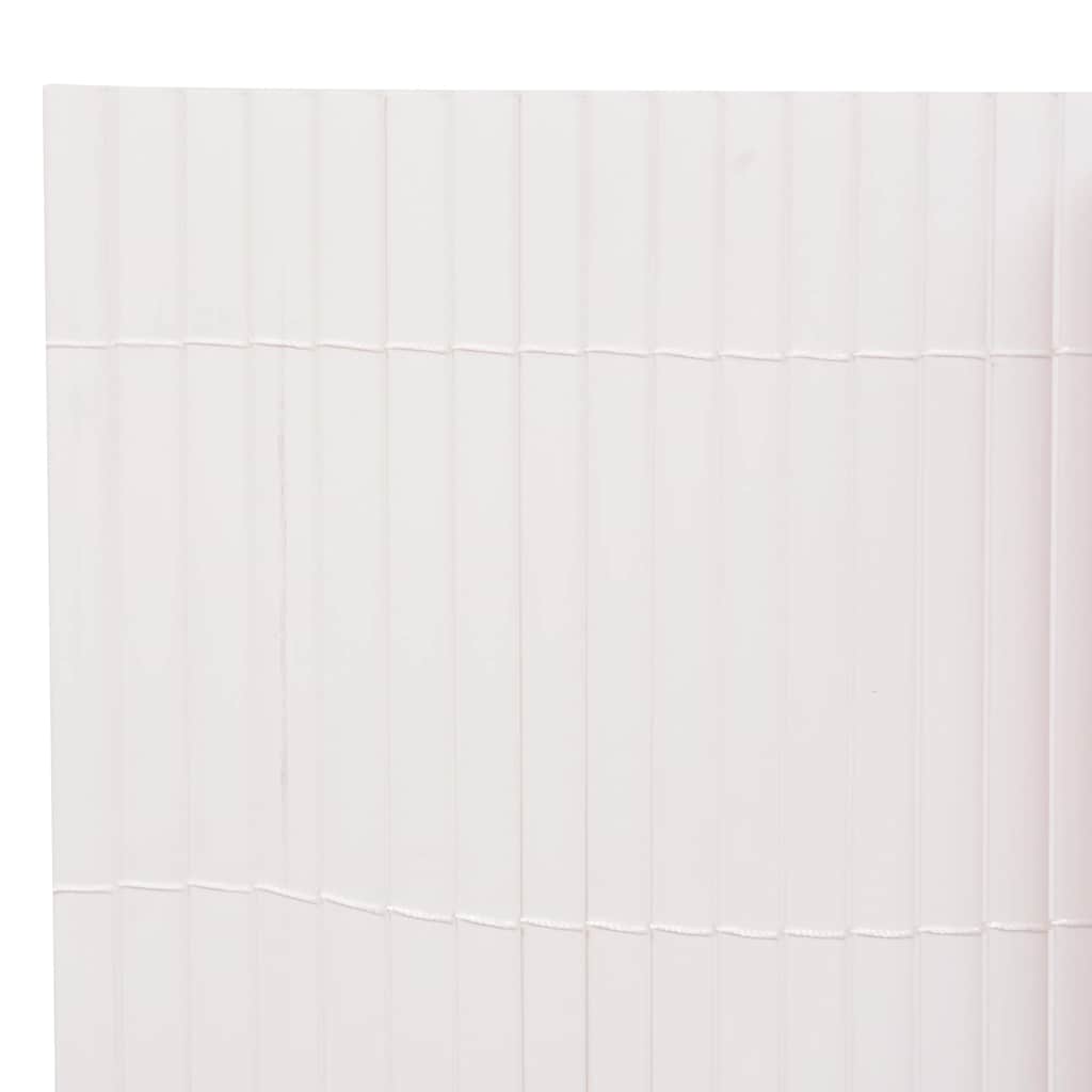 vidaXL Περίφραξη Κήπου Διπλής Όψης Λευκή 110 x 300 εκ.