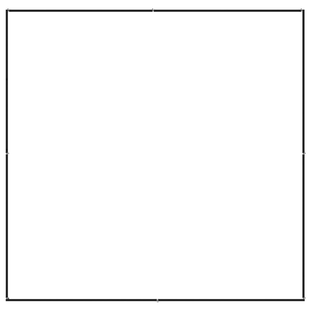 vidaXL Σπιτάκι Σκύλου Μαύρο 4 μ² Ατσάλινο