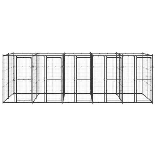 vidaXL Κλουβί Σκύλου Εξωτερικού Χώρου 12,1 μ² από Ατσάλι