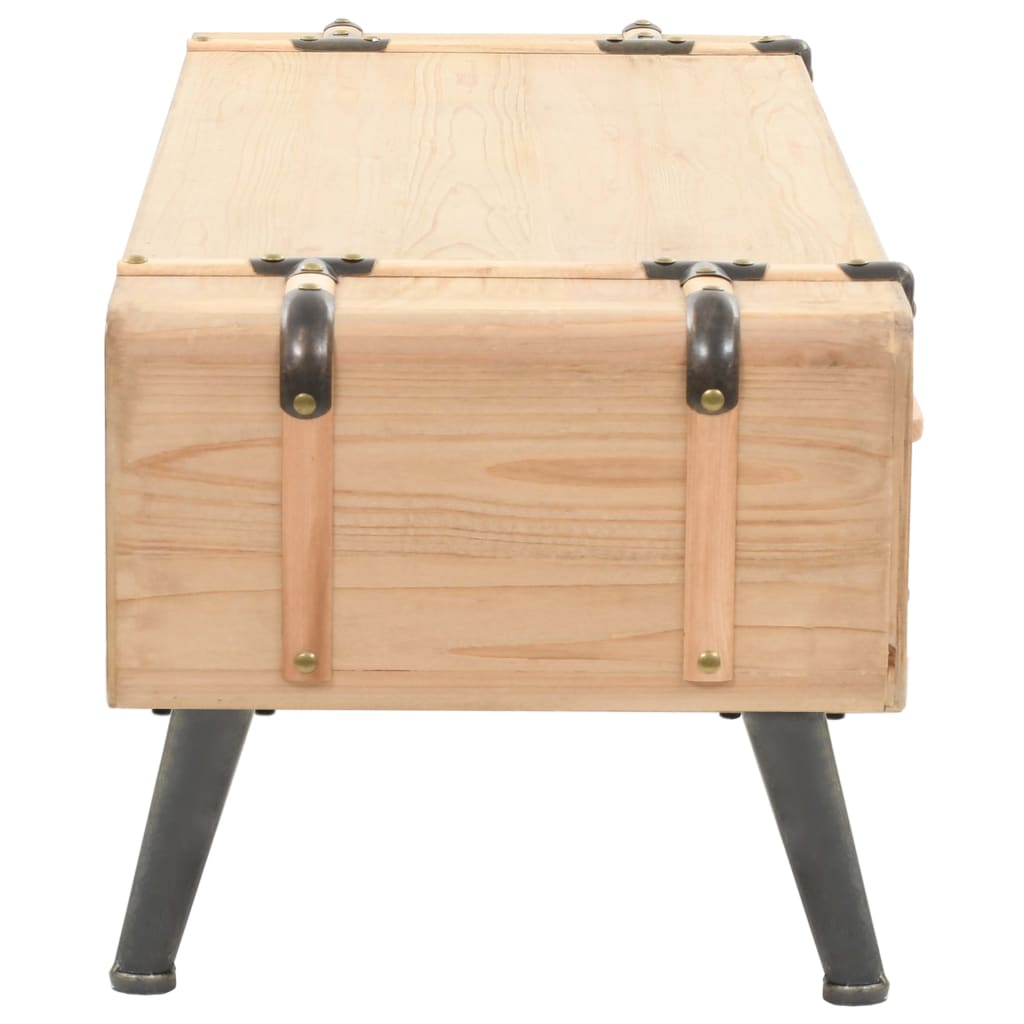 vidaXL Έπιπλο Τηλεόρασης 110 x 33 x 35 εκ. από Μασίφ Ξύλο Ελάτης