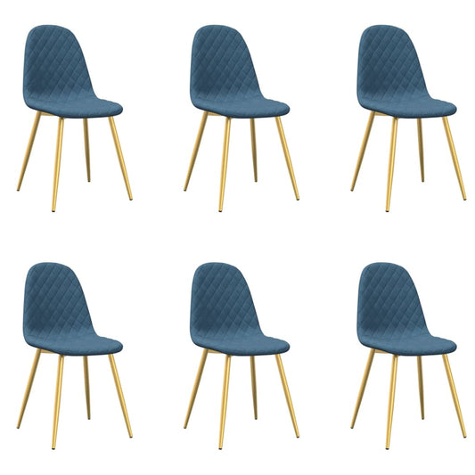 vidaXL Καρέκλες Τραπεζαρίας 6 τεμ. Αν. Γκρι Βελούδινες