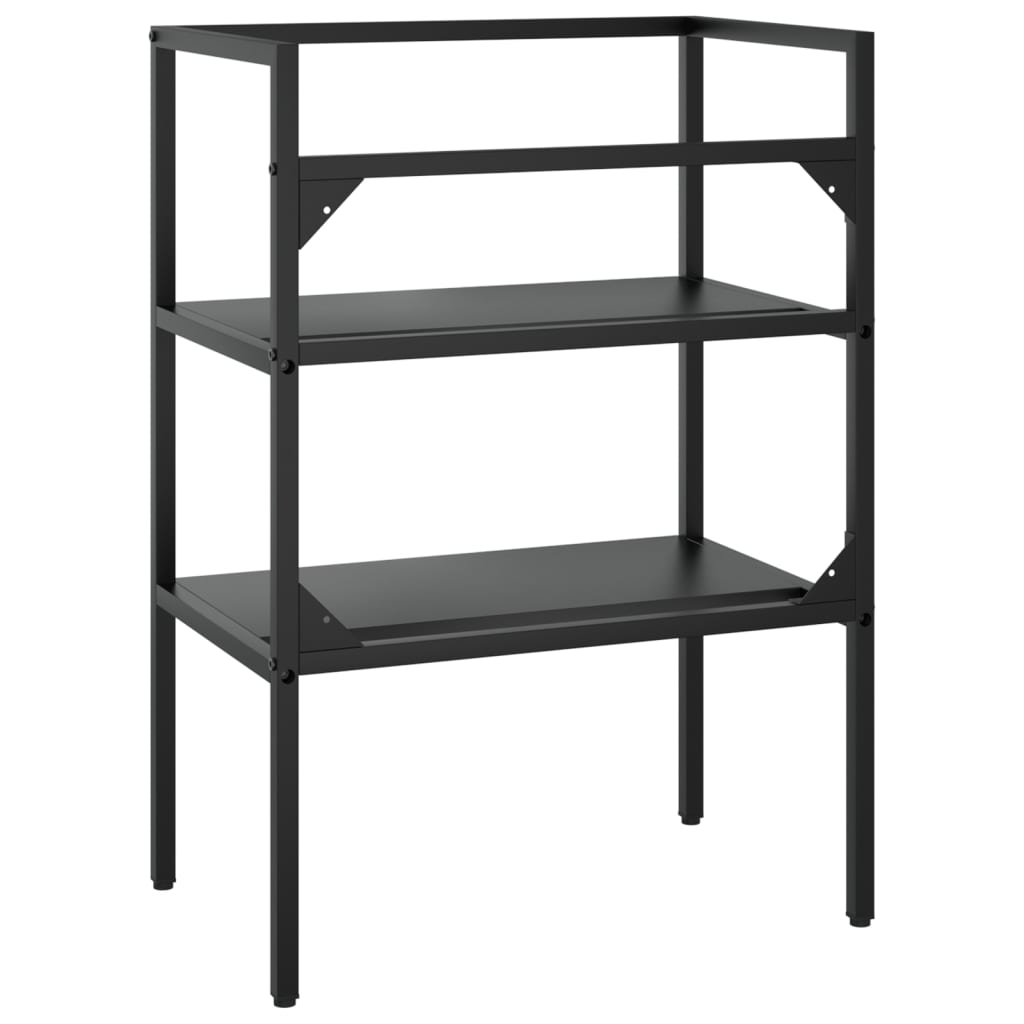 vidaXL Έπιπλο Μπάνιου Μαύρο 59 x 38 x 83 εκ. Σιδερένιο