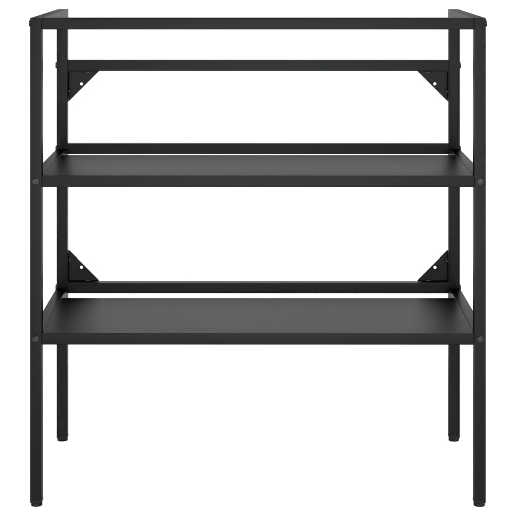 vidaXL Έπιπλο Μπάνιου Μαύρο 79 x 38 x 83 εκ. Σιδερένιο