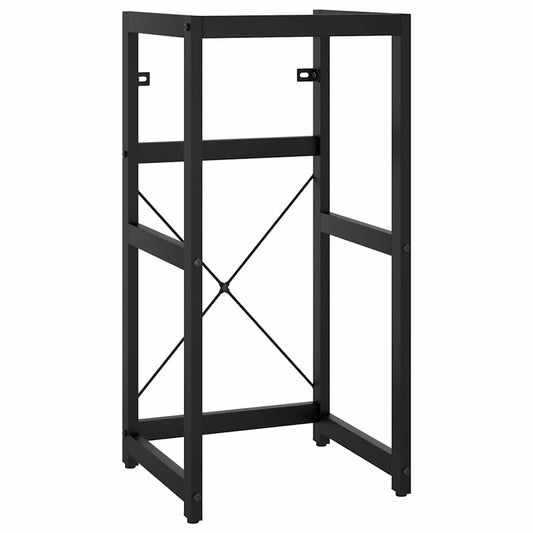 vidaXL Έπιπλο Μπάνιου Μαύρο 40 x 38 x 83 εκ. Σιδερένιο