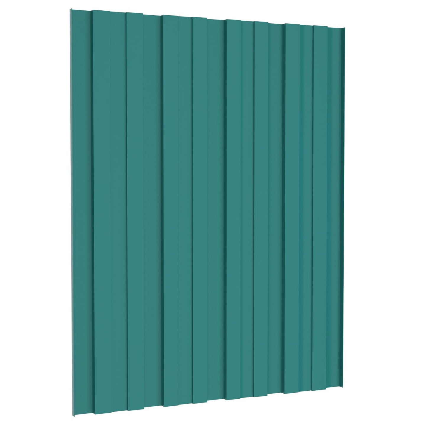 vidaXL Πάνελ οροφής 12 pcs Πράσινο 60 x 45 cm Γαλβανισμένος χάλυβας