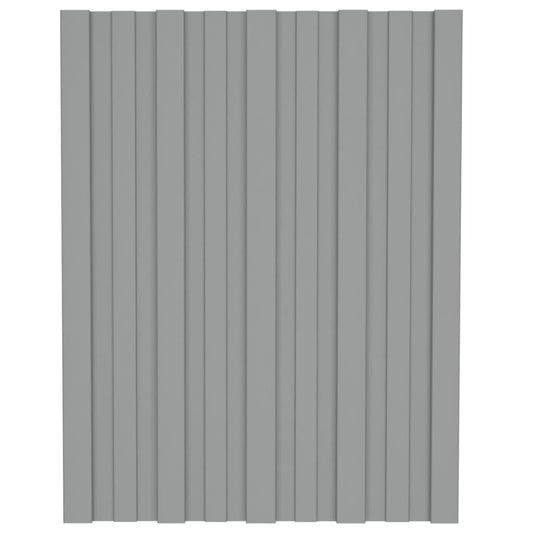vidaXL Πάνελ Οροφής 12 τεμ. Γκρι 60 x 45 εκ.από Γαλβανιζέ Ατσάλι