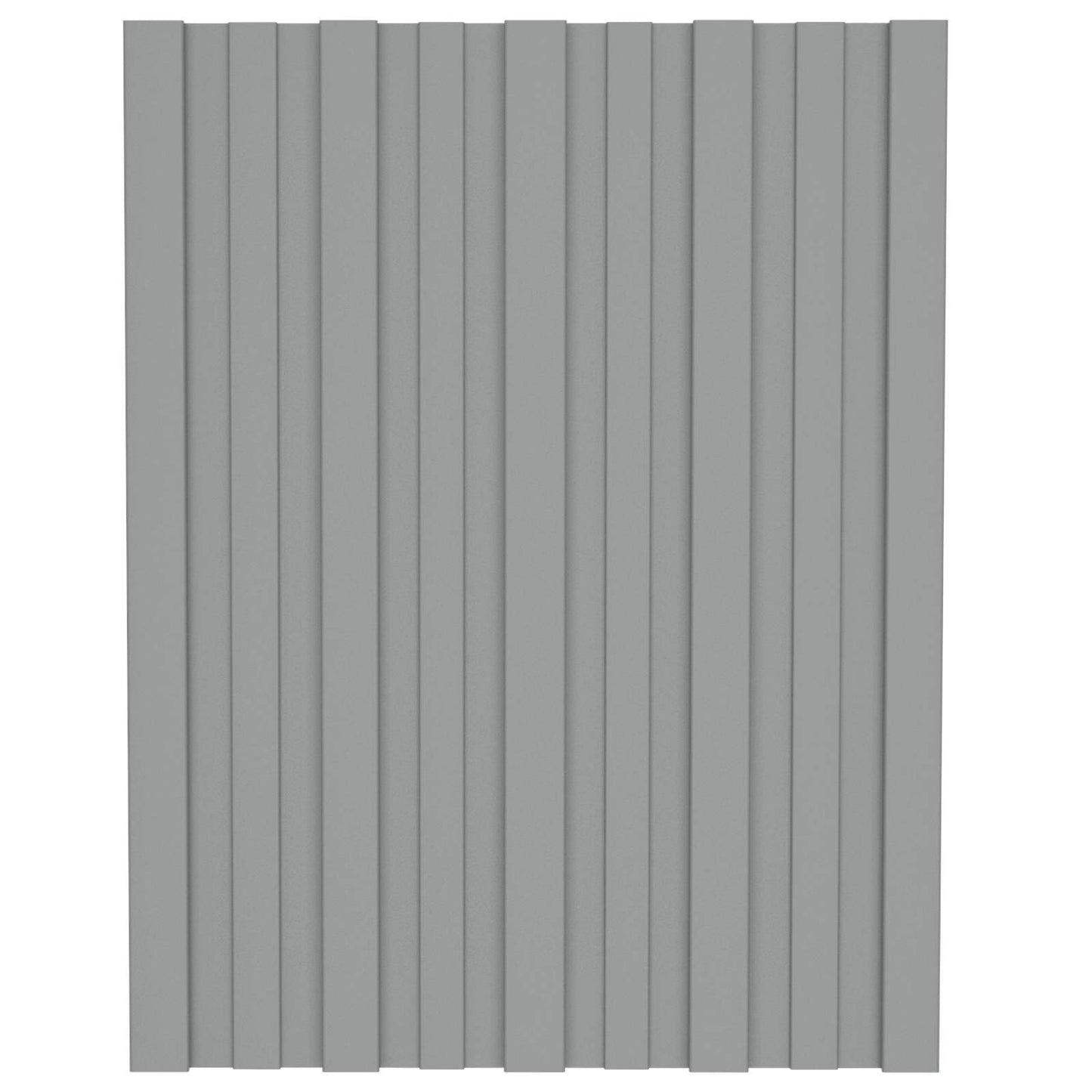 vidaXL Πάνελ οροφής 36 pcs Γκρι 60 x 45 cm Γαλβανισμένος χάλυβας