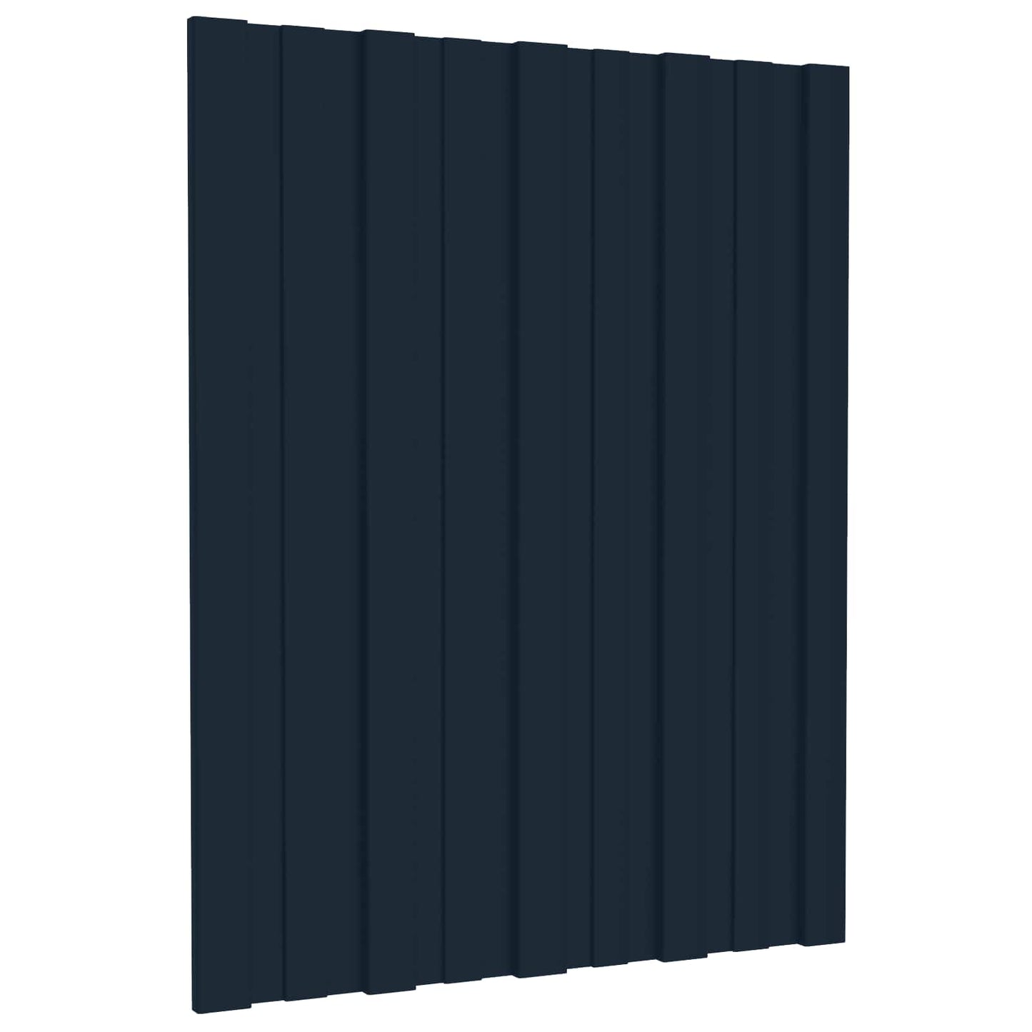 vidaXL Πάνελ οροφής 12 pcs Ανθρακί 60 x 45 cm Γαλβανισμένος χάλυβας