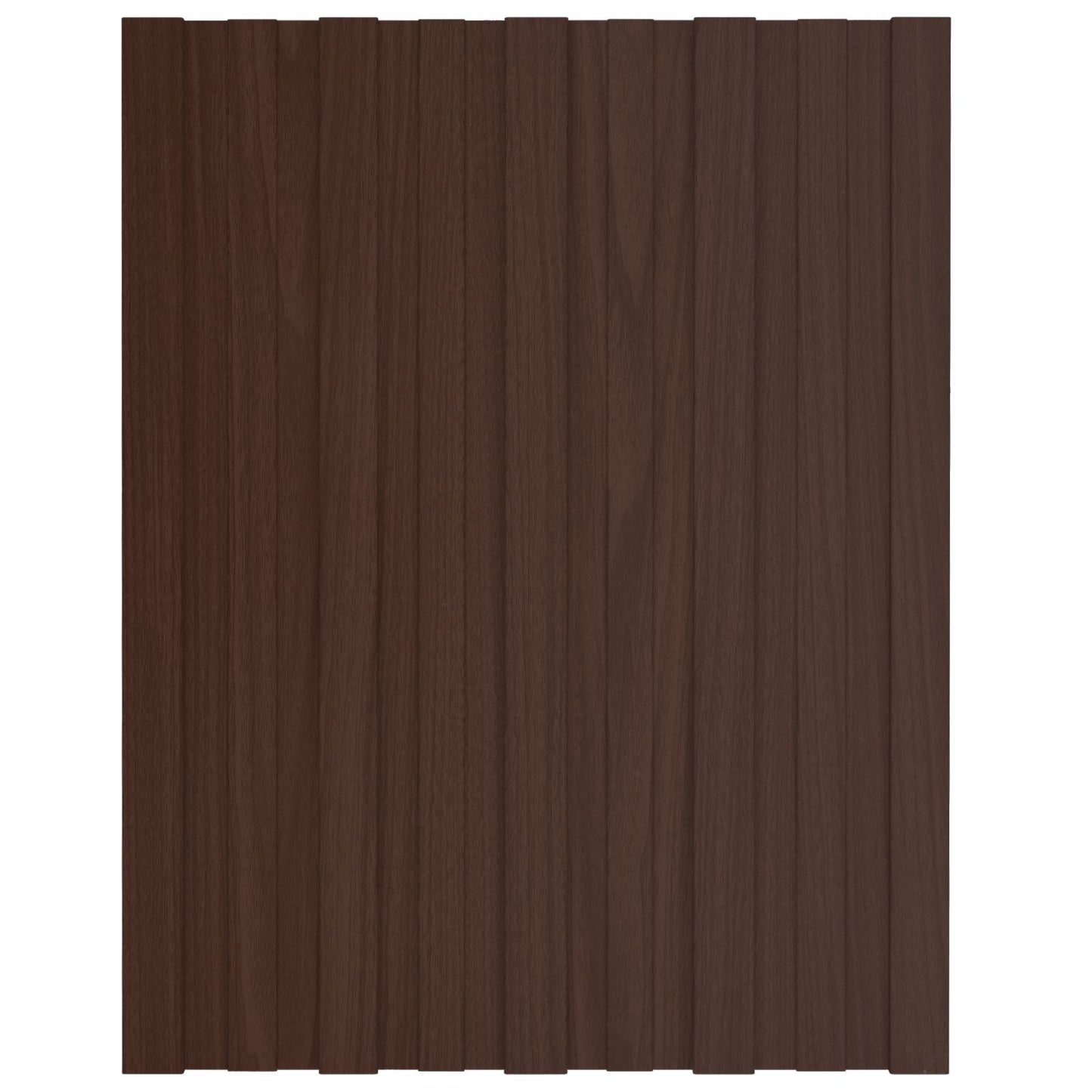 vidaXL Πάνελ οροφής 12 pcs Καφέ 60 x 45 cm Γαλβανισμένος χάλυβας
