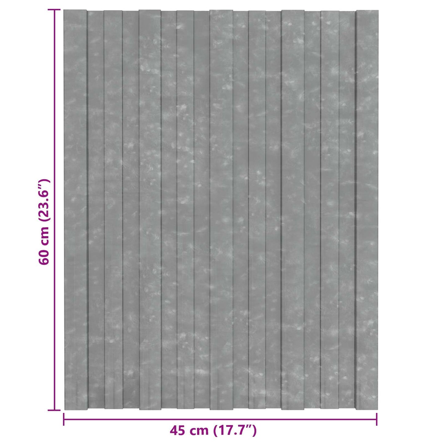 vidaXL Πάνελ οροφής 36 pcs Ασημί 60 x 45 cm Γαλβανισμένος χάλυβας
