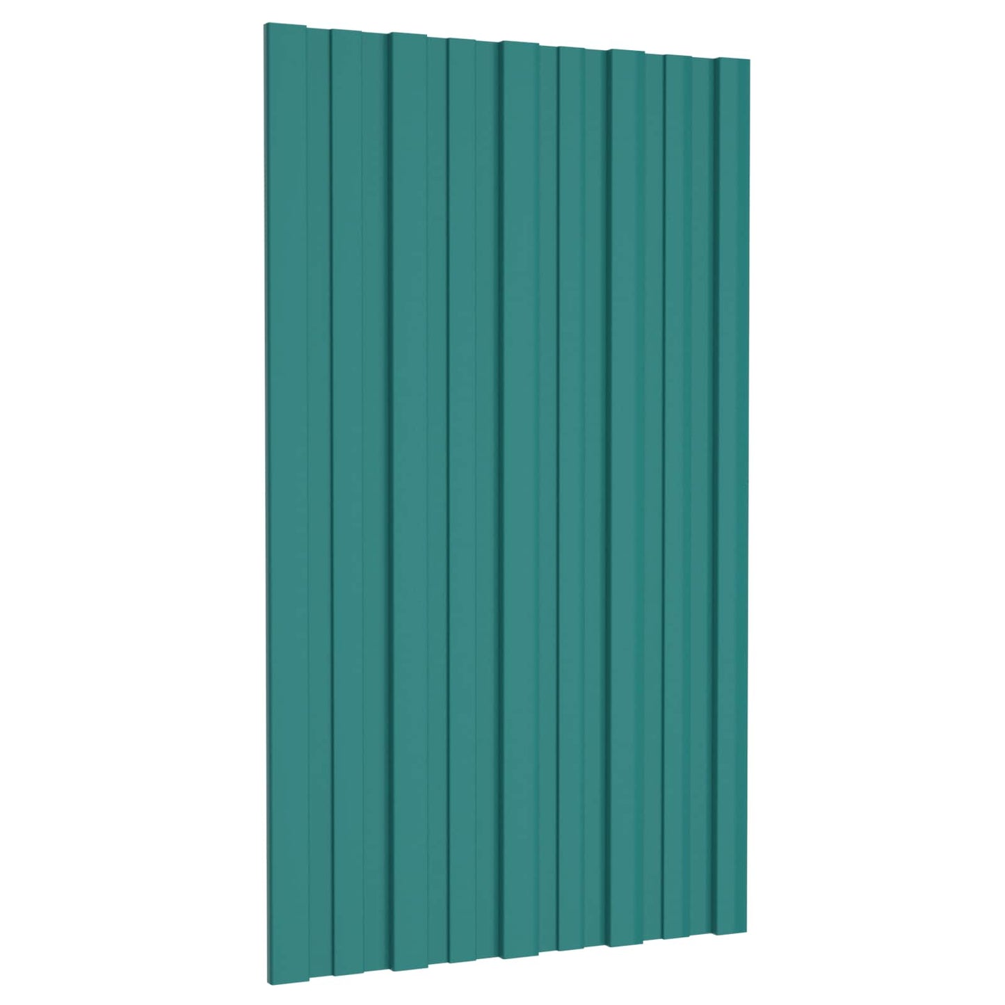 vidaXL Πάνελ οροφής 12 pcs Πράσινο 80 x 45 cm Γαλβανισμένος χάλυβας