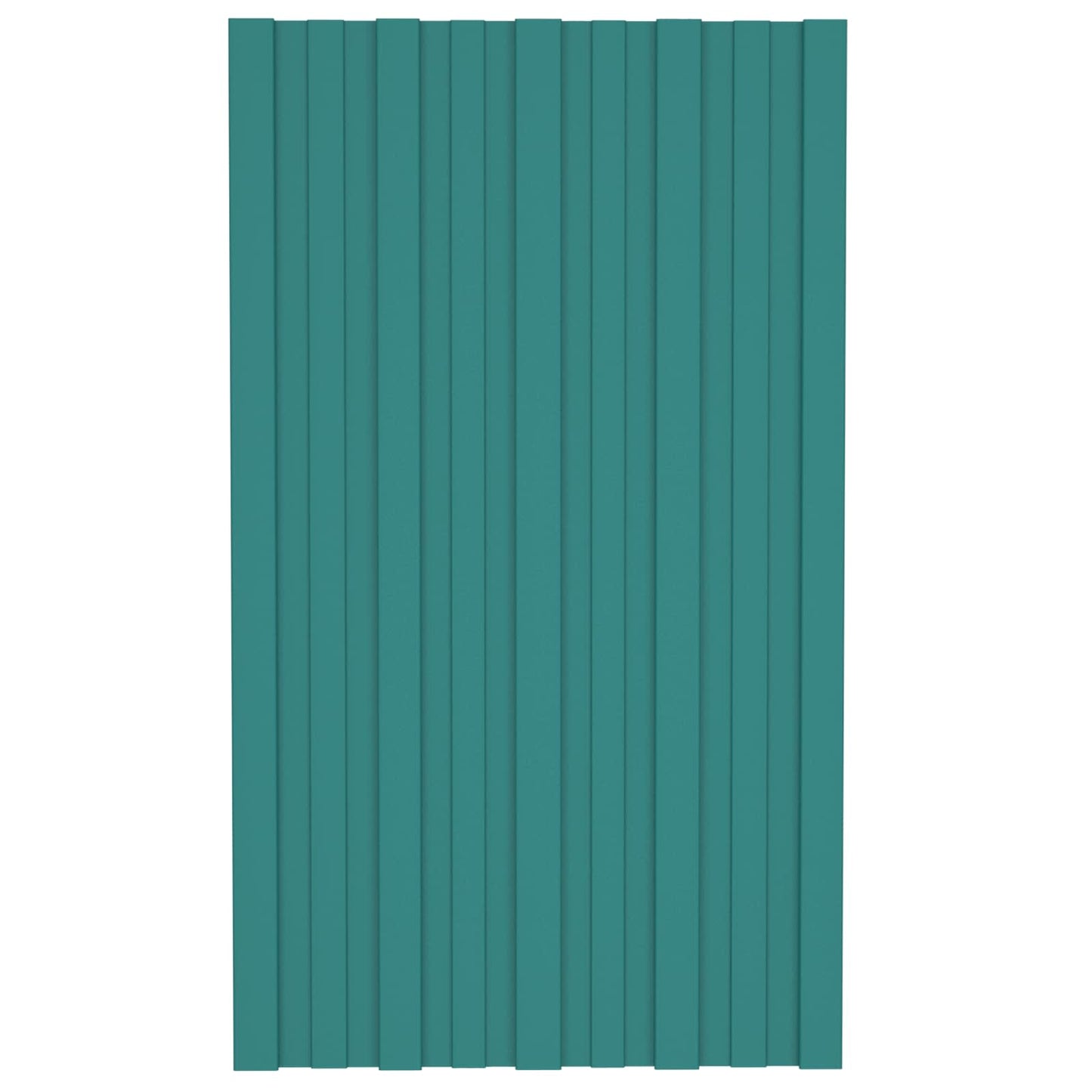 vidaXL Πάνελ οροφής 12 pcs Πράσινο 80 x 45 cm Γαλβανισμένος χάλυβας