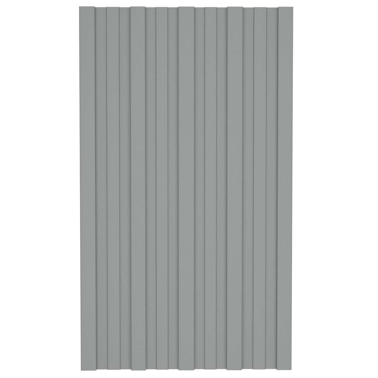 vidaXL Πάνελ οροφής 36 pcs Γκρι 80 x 45 cm Γαλβανισμένος χάλυβας