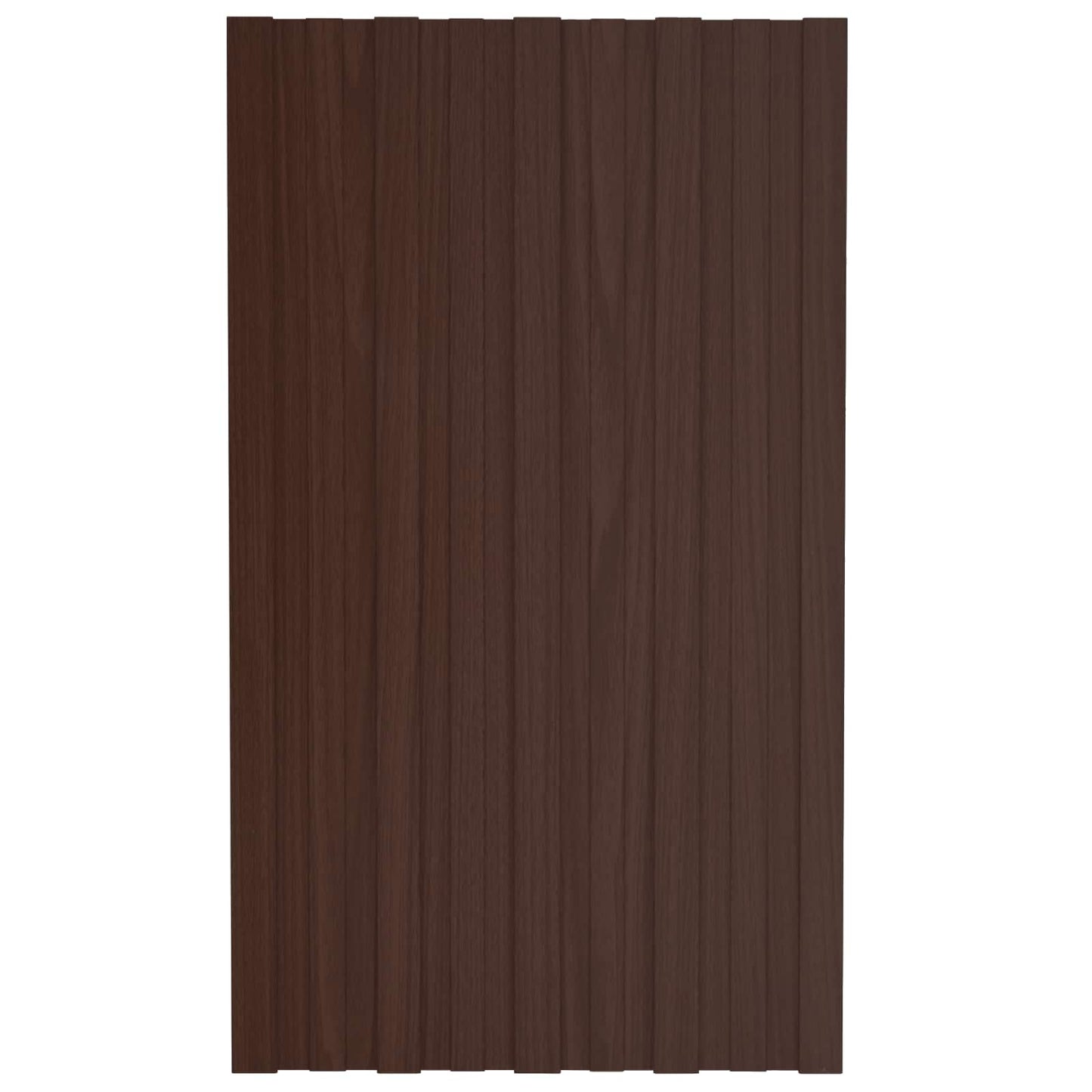 vidaXL Πάνελ οροφής 36 pcs Καφέ 80 x 45 cm Γαλβανισμένος χάλυβας