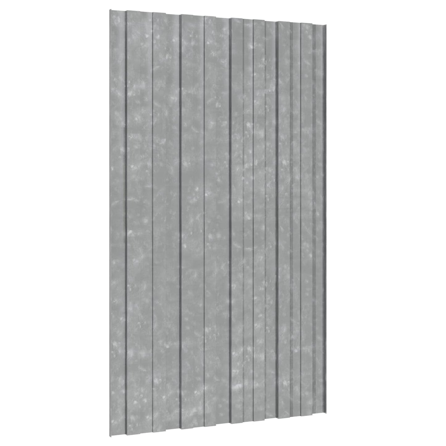 vidaXL Πάνελ οροφής 12 pcs Ασημί 80 x 45 cm Γαλβανισμένος χάλυβας