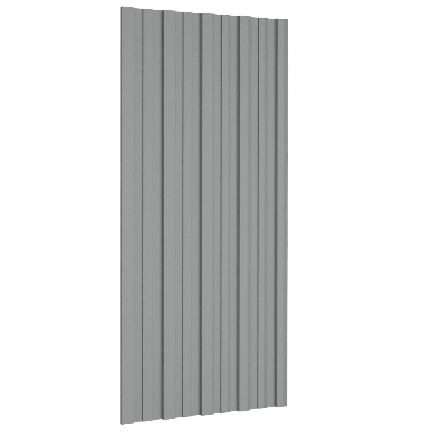 vidaXL Πάνελ οροφής 36 pcs Γκρι 100 x 45 cm Γαλβανισμένος χάλυβας