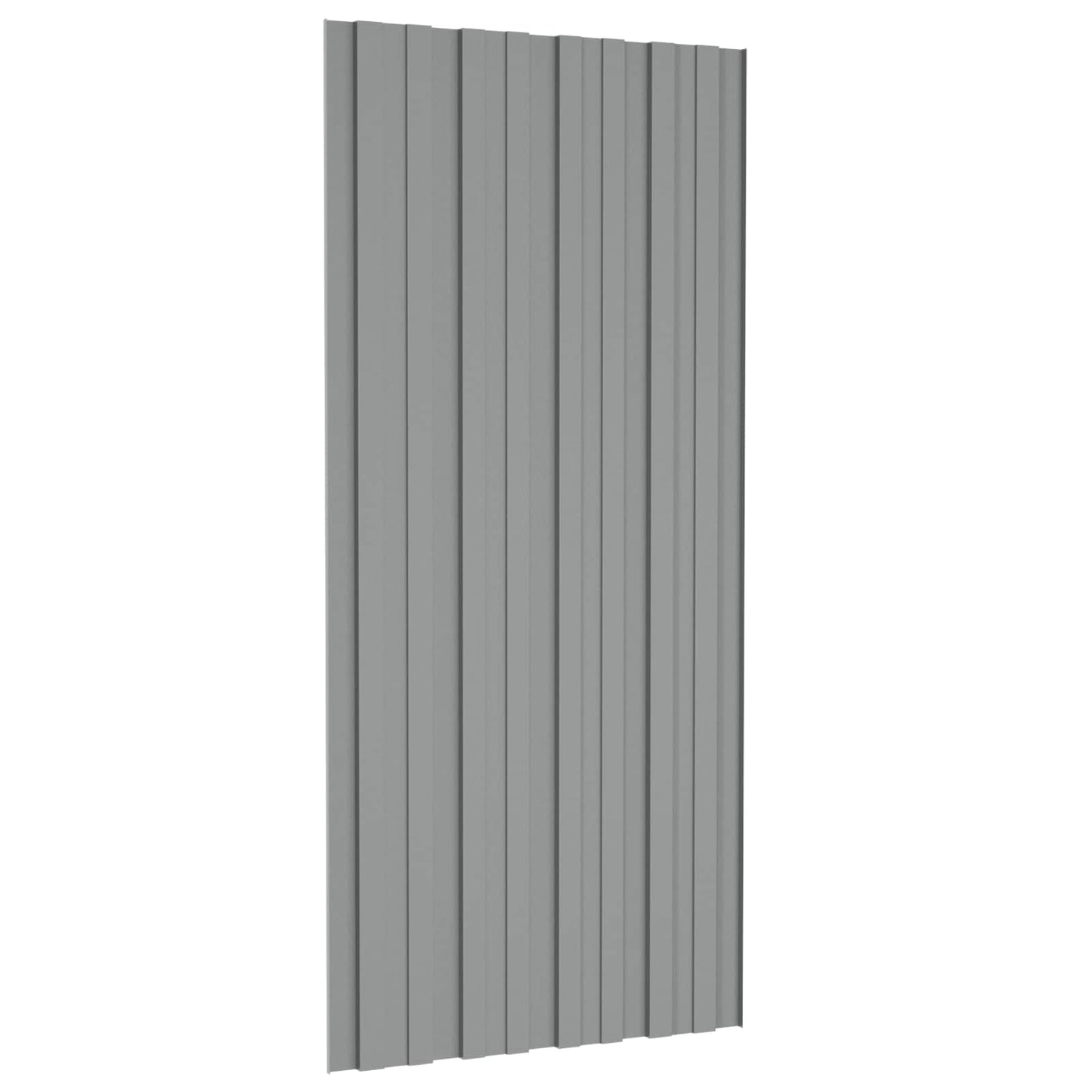 vidaXL Πάνελ οροφής 36 pcs Γκρι 100 x 45 cm Γαλβανισμένος χάλυβας