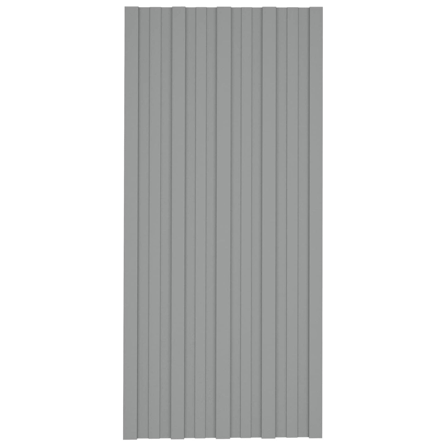vidaXL Πάνελ οροφής 36 pcs Γκρι 100 x 45 cm Γαλβανισμένος χάλυβας