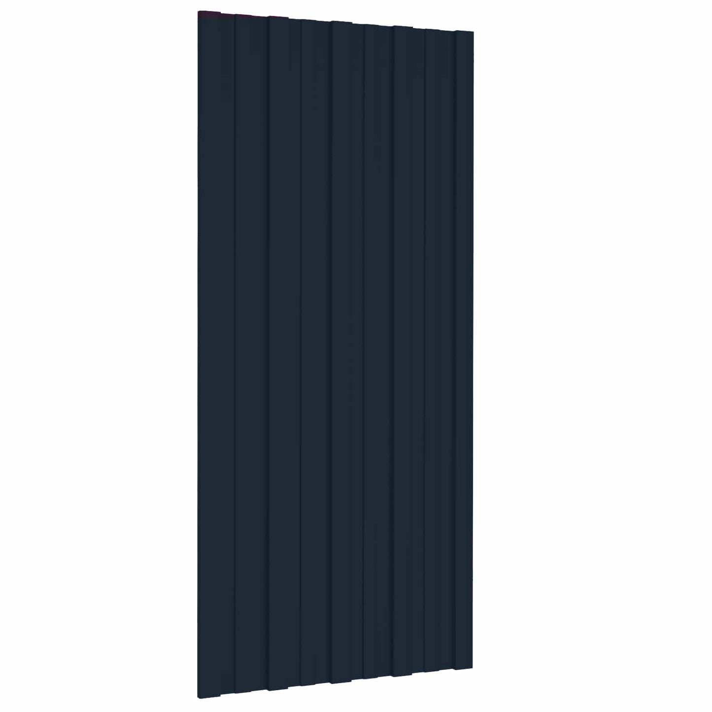 vidaXL Πάνελ οροφής 12 pcs Ανθρακί 100 x 45 cm Γαλβανισμένος χάλυβας