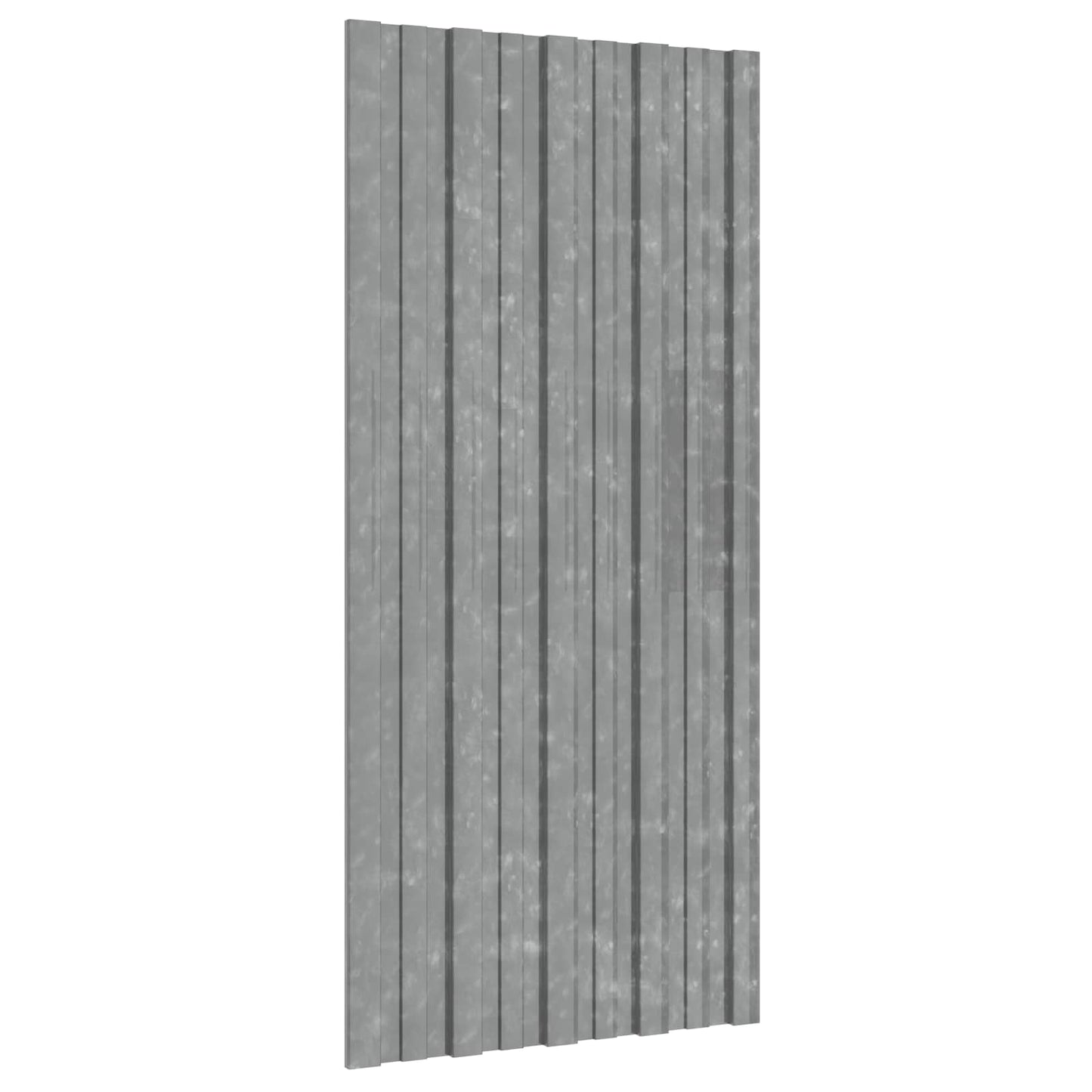vidaXL Πάνελ οροφής 12 pcs Ασημί 100 x 45 cm Γαλβανισμένος χάλυβας
