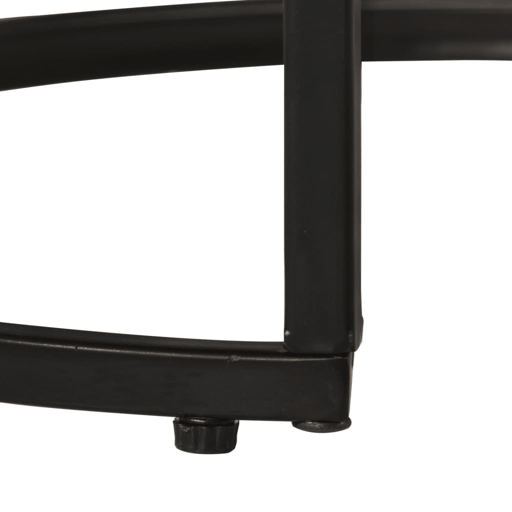 vidaXL Τραπεζάκια Ζιγκόν 2 τεμ. από Μασίφ Ανακυκλωμένο Ξύλο