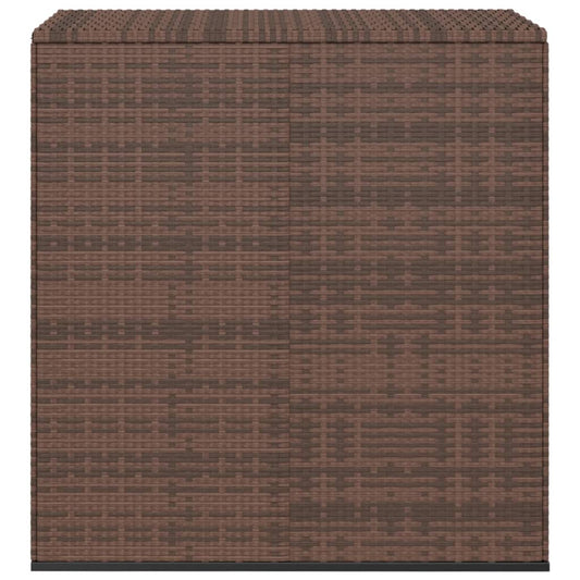 vidaXL Κουτί Μαξιλαριού Κήπου Καφέ 100x49x103,5 εκ. Ρατάν Πολυαιθ.
