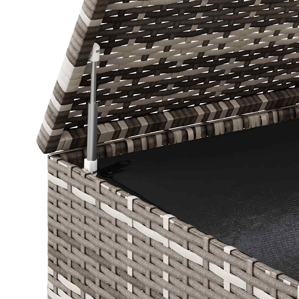 vidaXL Κουτί Μαξιλαριού Κήπου Γκρι 100x49x103,5 εκ. Ρατάν Πολυαιθ.