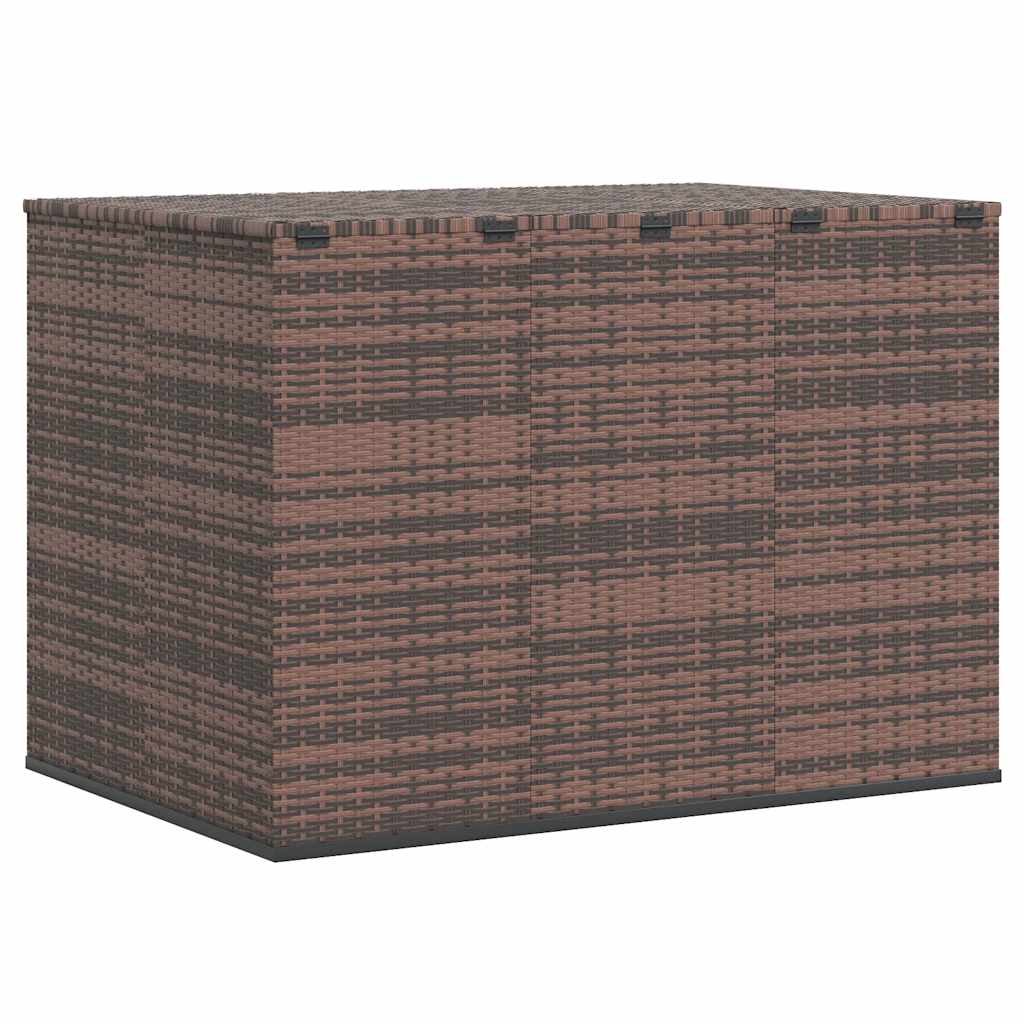 vidaXL Κουτί Μαξιλαριού Κήπου Καφέ 145x100x103 εκ. Ρατάν Πολυαιθ.