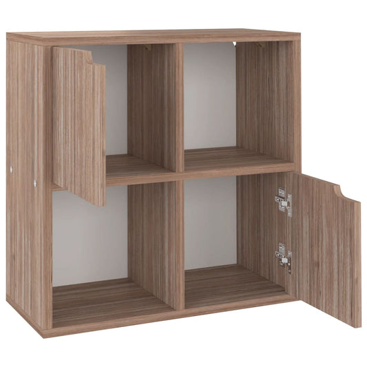 vidaXL Βιβλιοθήκη Γκρι / Sonoma Δρυς 60x27,5x59,5 εκ. από Επεξ. Ξύλο