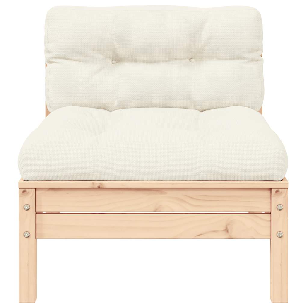 vidaXL Σαλόνι Κήπου Σετ 3 Τεμαχίων από Μασίφ Ξύλο Πεύκου με Μαξιλάρια