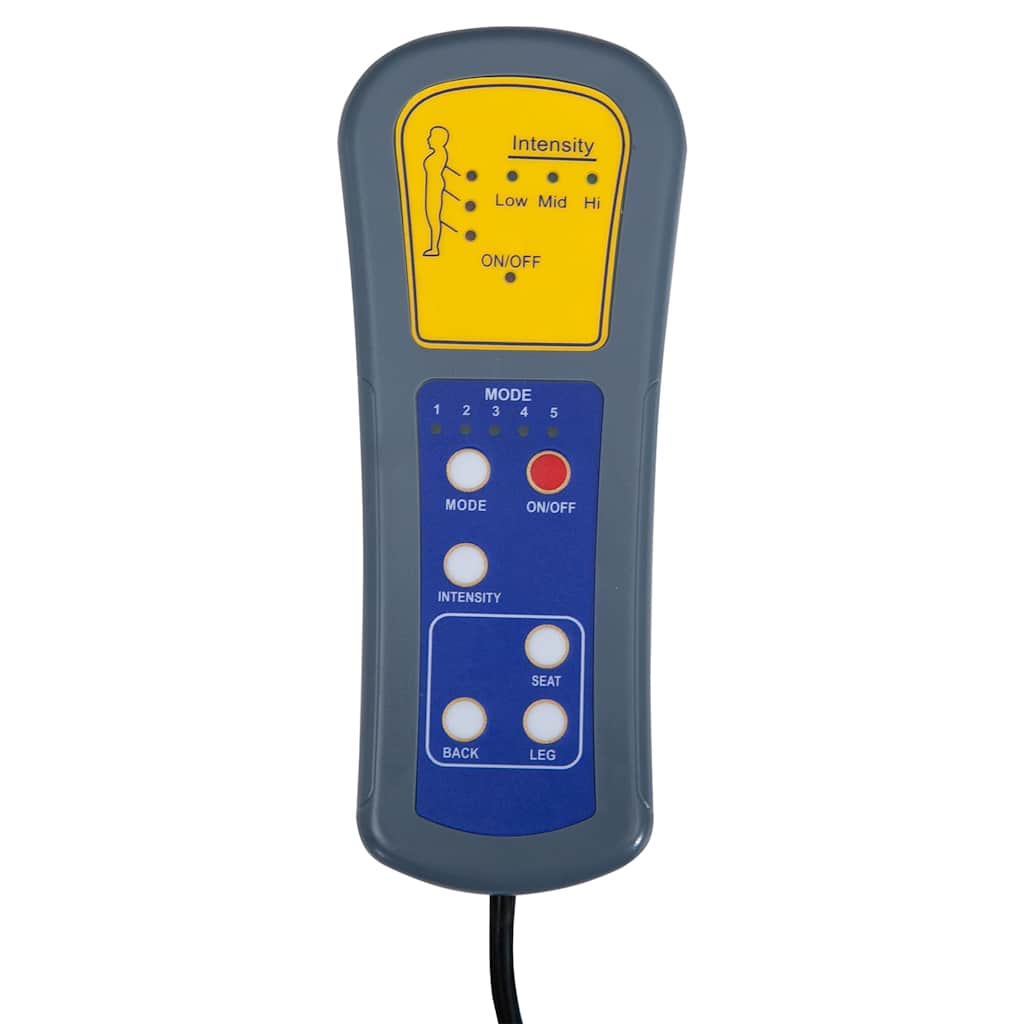 vidaXL Πολυθρόνα Μασάζ Μαύρη Υφασμάτινη