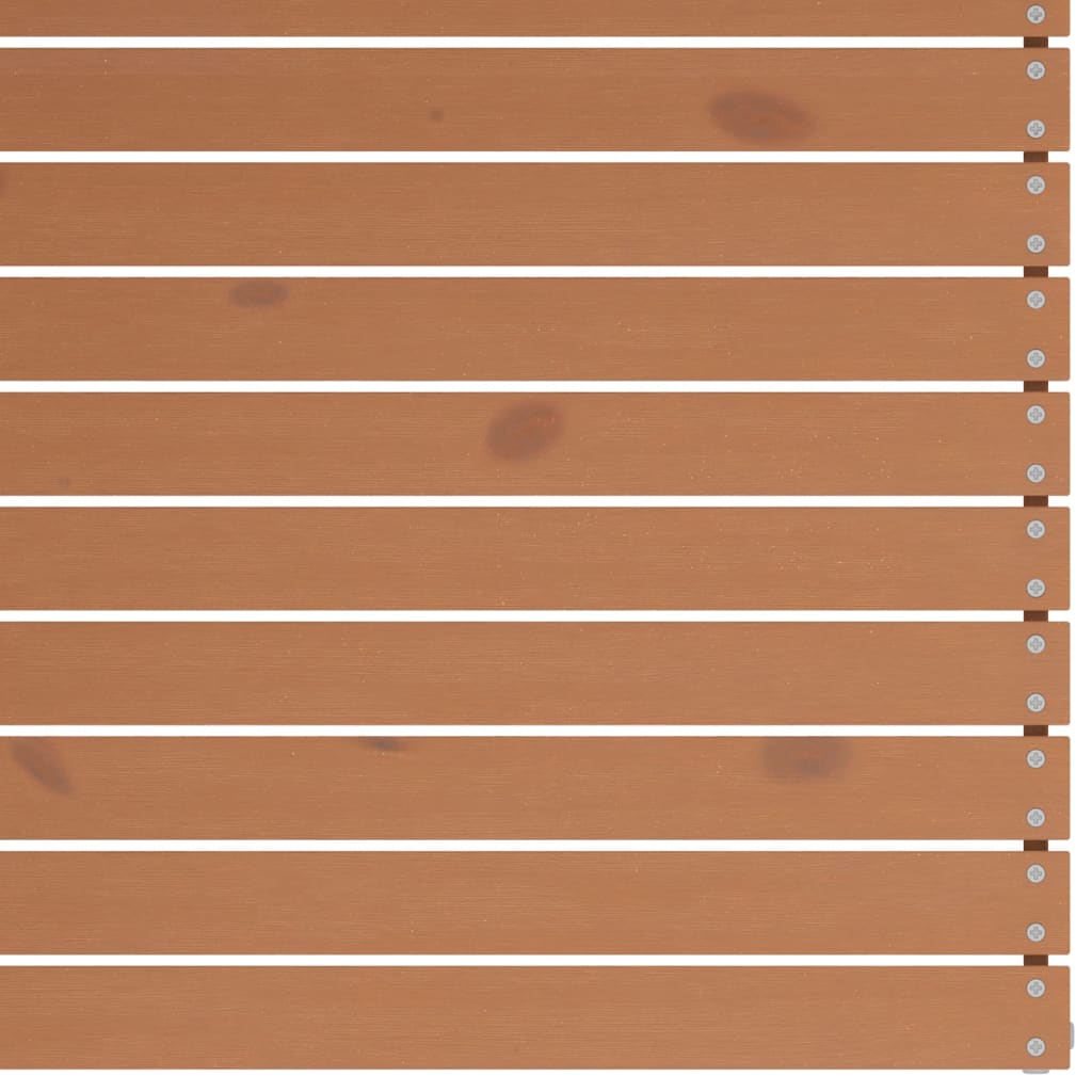 vidaXL Καναπές Κήπου Διθέσιος Καφέ Μελί από Μασίφ Ξύλο Πεύκου