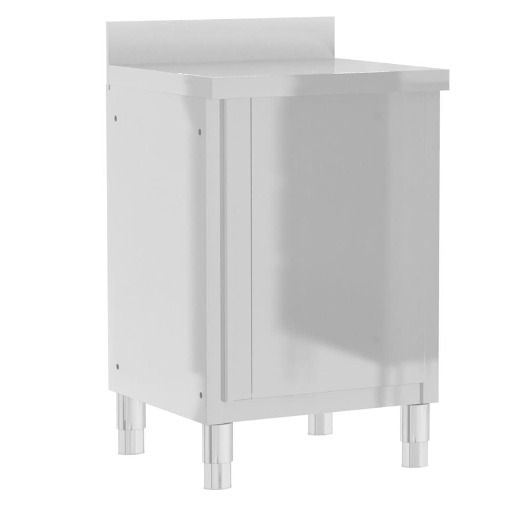 vidaXL Εμπορικά Ντουλάπια Κουζίνας 3 τεμ. από Ανοξείδωτο Ατσάλι