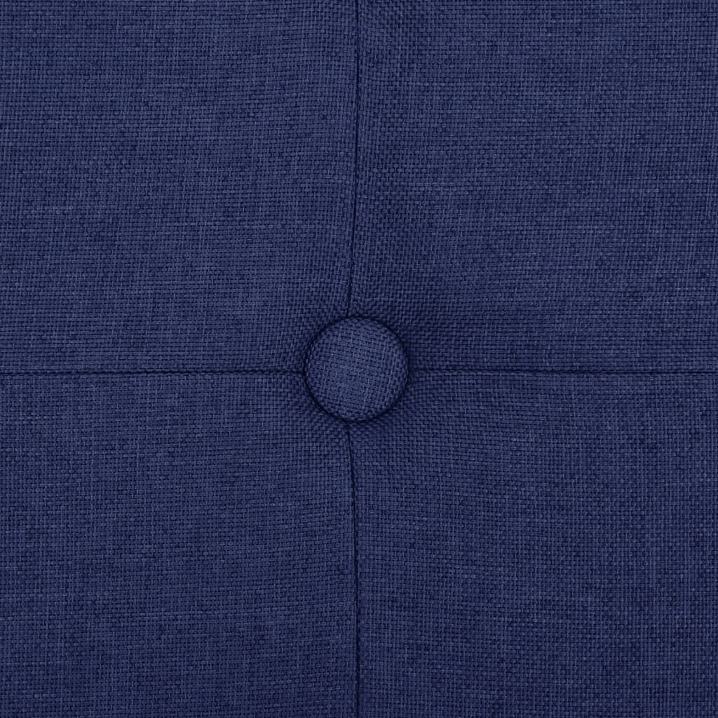 vidaXL Πάγκος Αποθήκευσης Πτυσσόμενος Μπλε από Συνθετικό Λινό