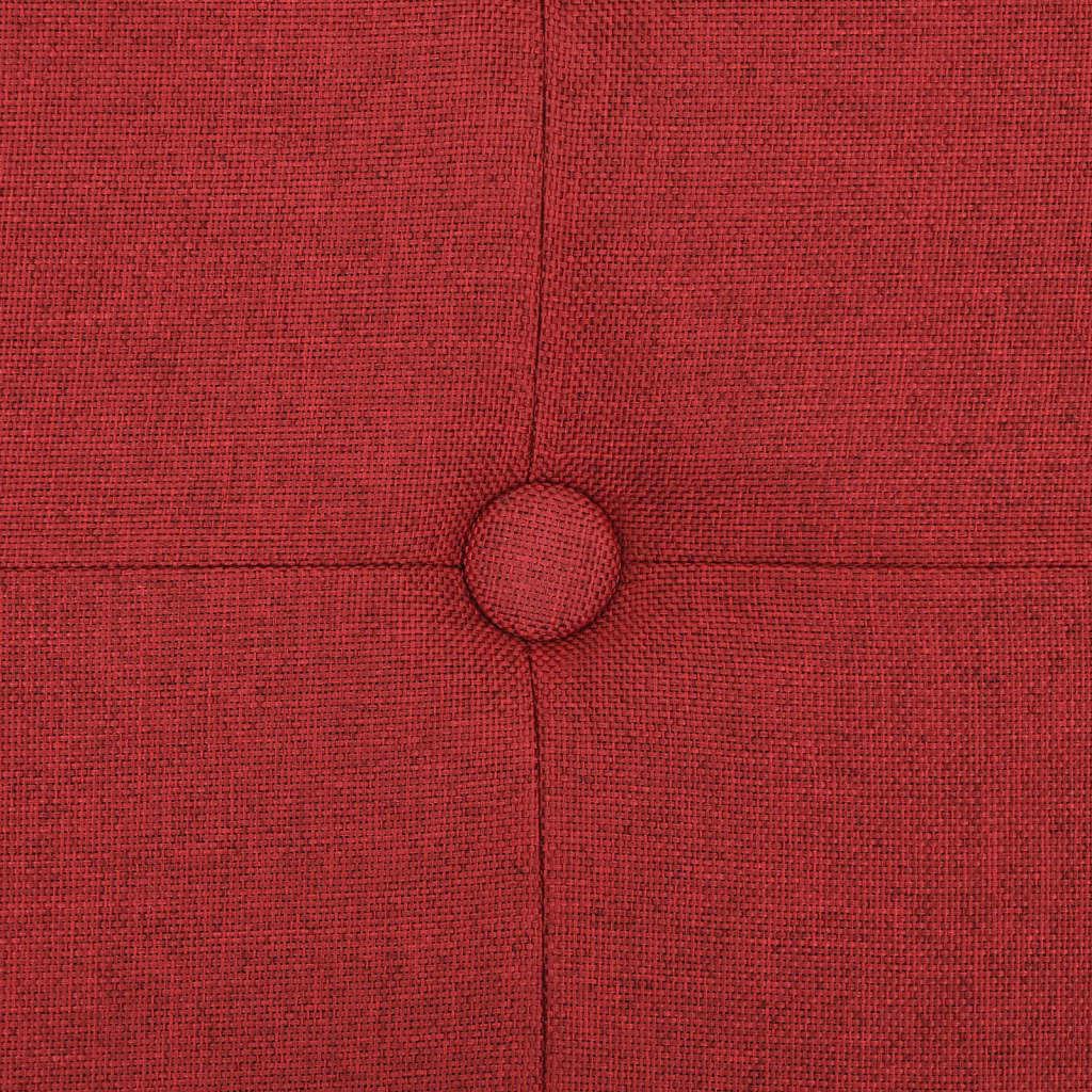 vidaXL Πάγκος Αποθήκευσης Πτυσσόμενος Μπορντό από Συνθετικό Λινό