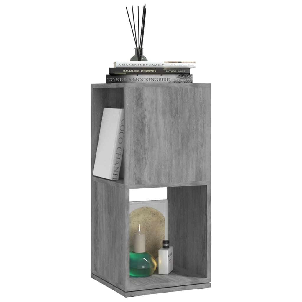 vidaXL Ντουλάπι Περιστρ. Γκρι Σκυρ. 34,5x34,5x75,5 εκ. Επεξ. Ξύλο