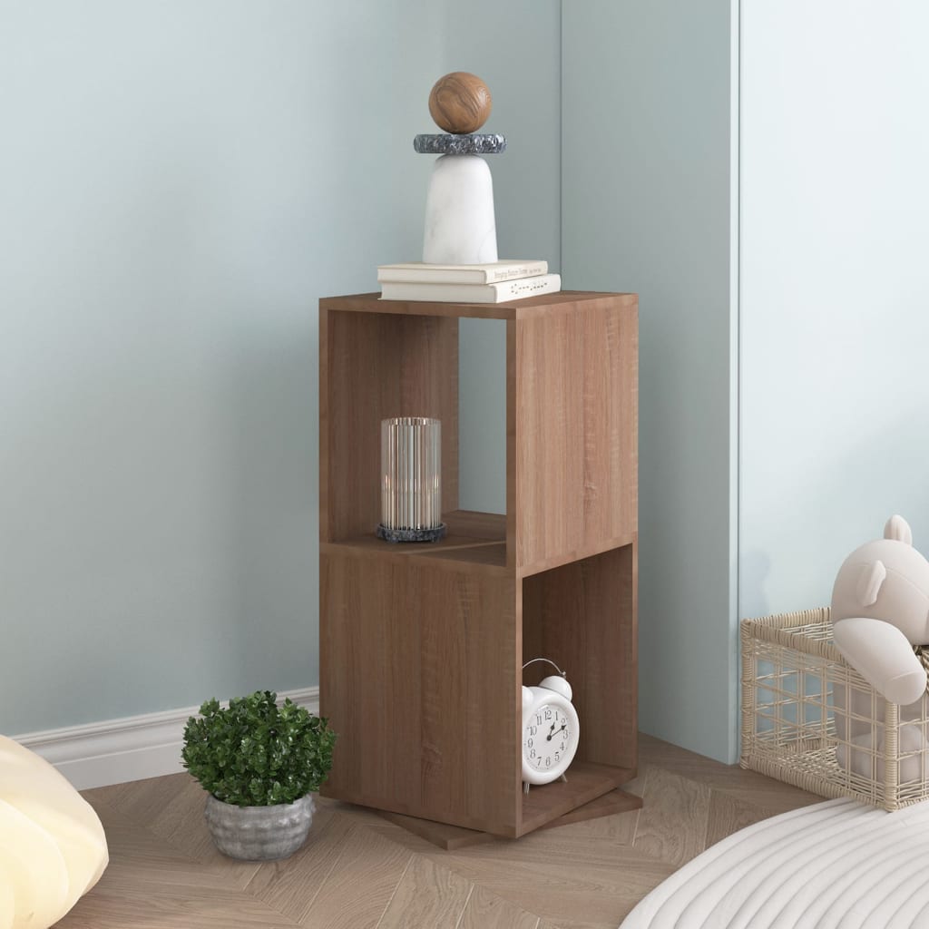 vidaXL Ντουλάπι Περιστρ. Sonoma Δρυς 34,5x34,5x75,5 εκ. Επεξ. Ξύλο