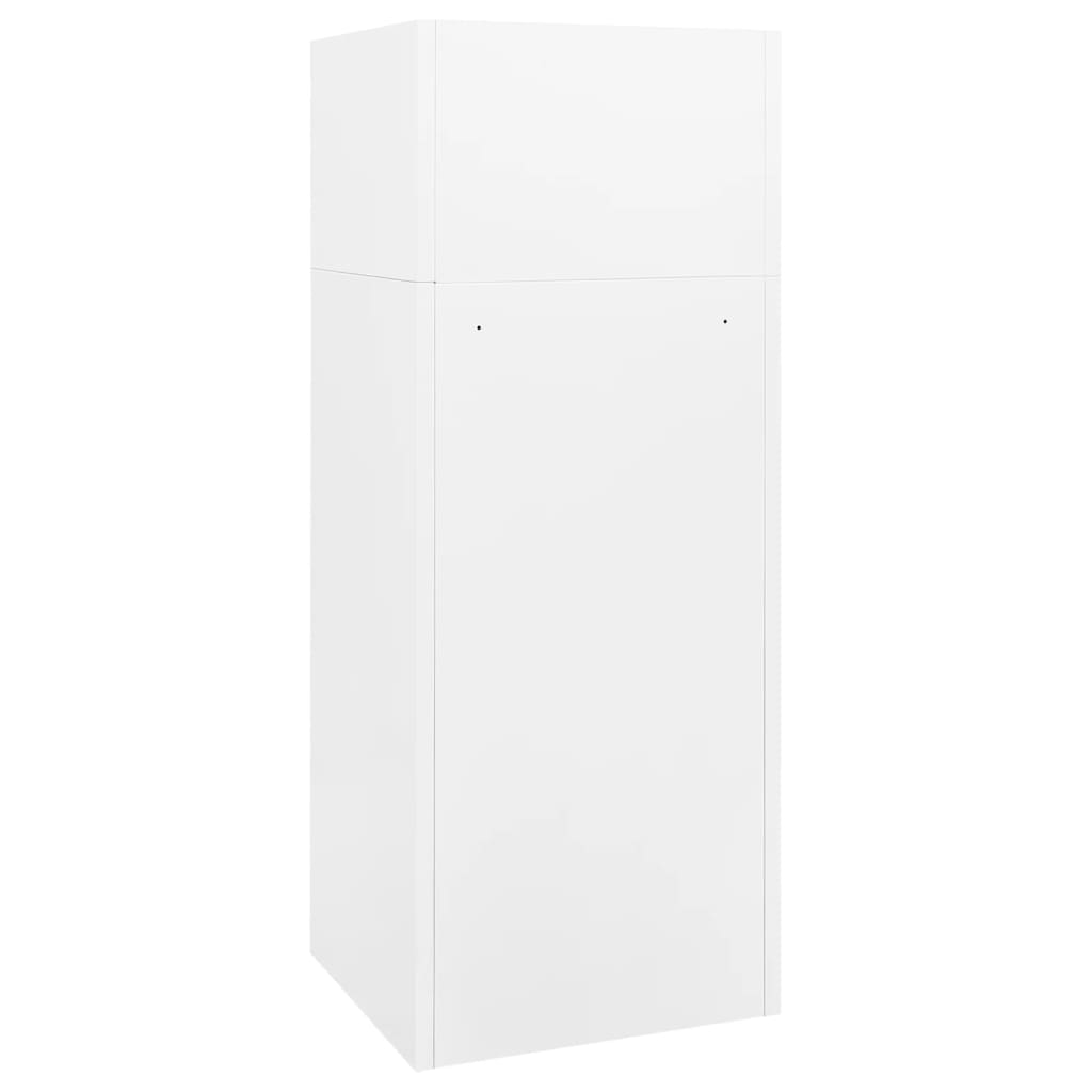 vidaXL Ντουλάπα για Σέλα Λευκό 53 x 53 x 140 εκ. Ατσάλινο