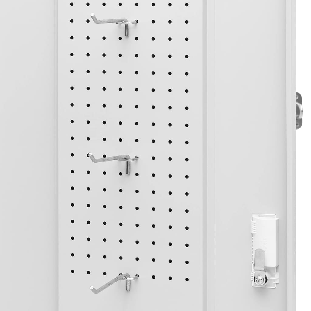vidaXL Ντουλάπα για Σέλα Ανοιχτό Γκρι 53 x 53 x 140 εκ. Ατσάλινη