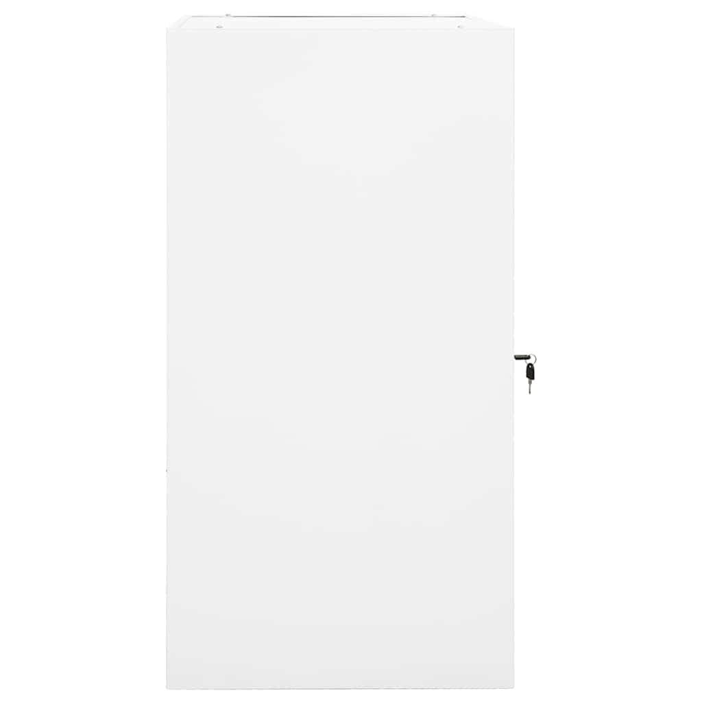 vidaXL Ντουλάπα για Σέλα Λευκό 53 x 53 x 105 εκ. Ατσάλινο