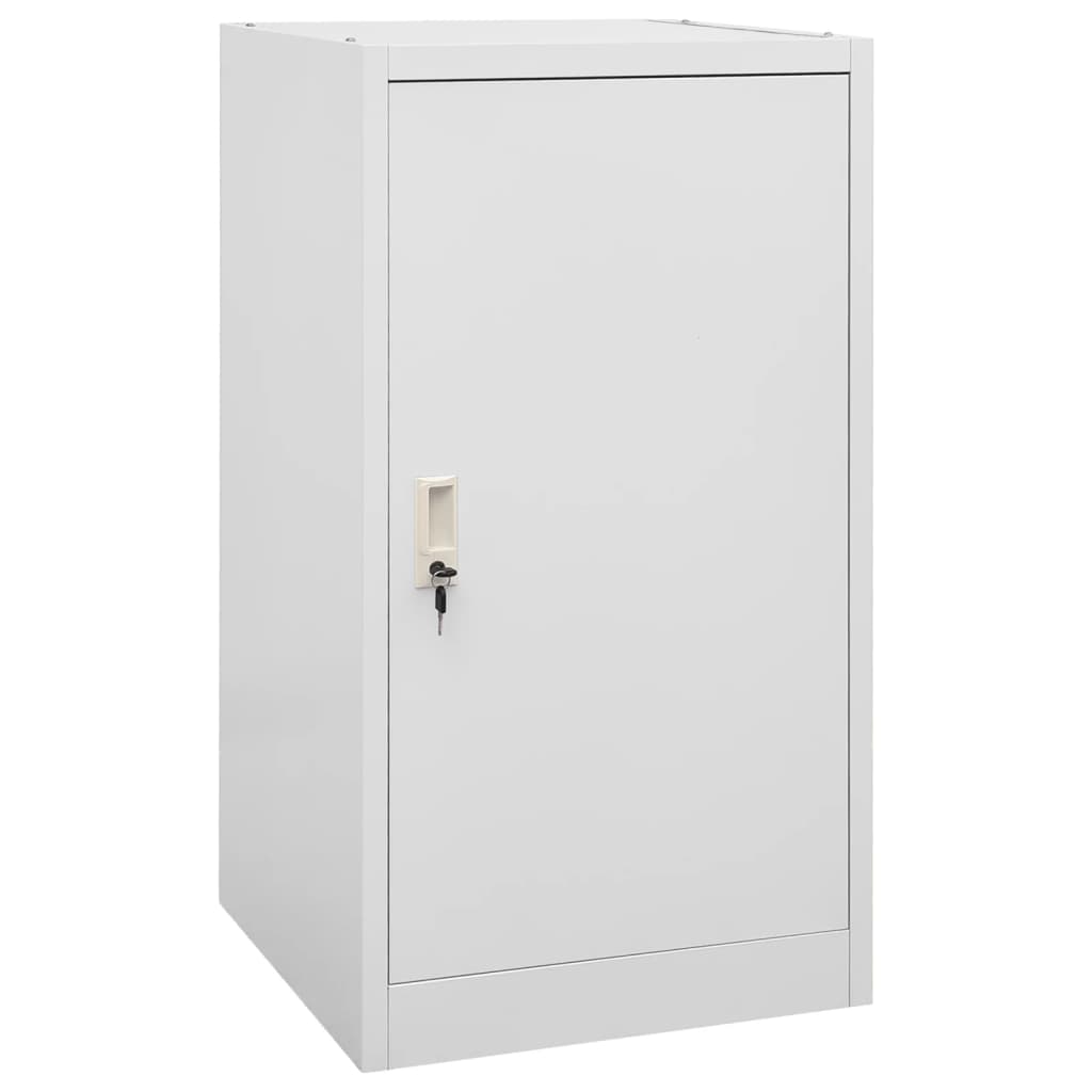 vidaXL Ντουλάπα για Σέλα Ανοιχτό Γκρι 53 x 53 x 105 εκ. Ατσάλινη