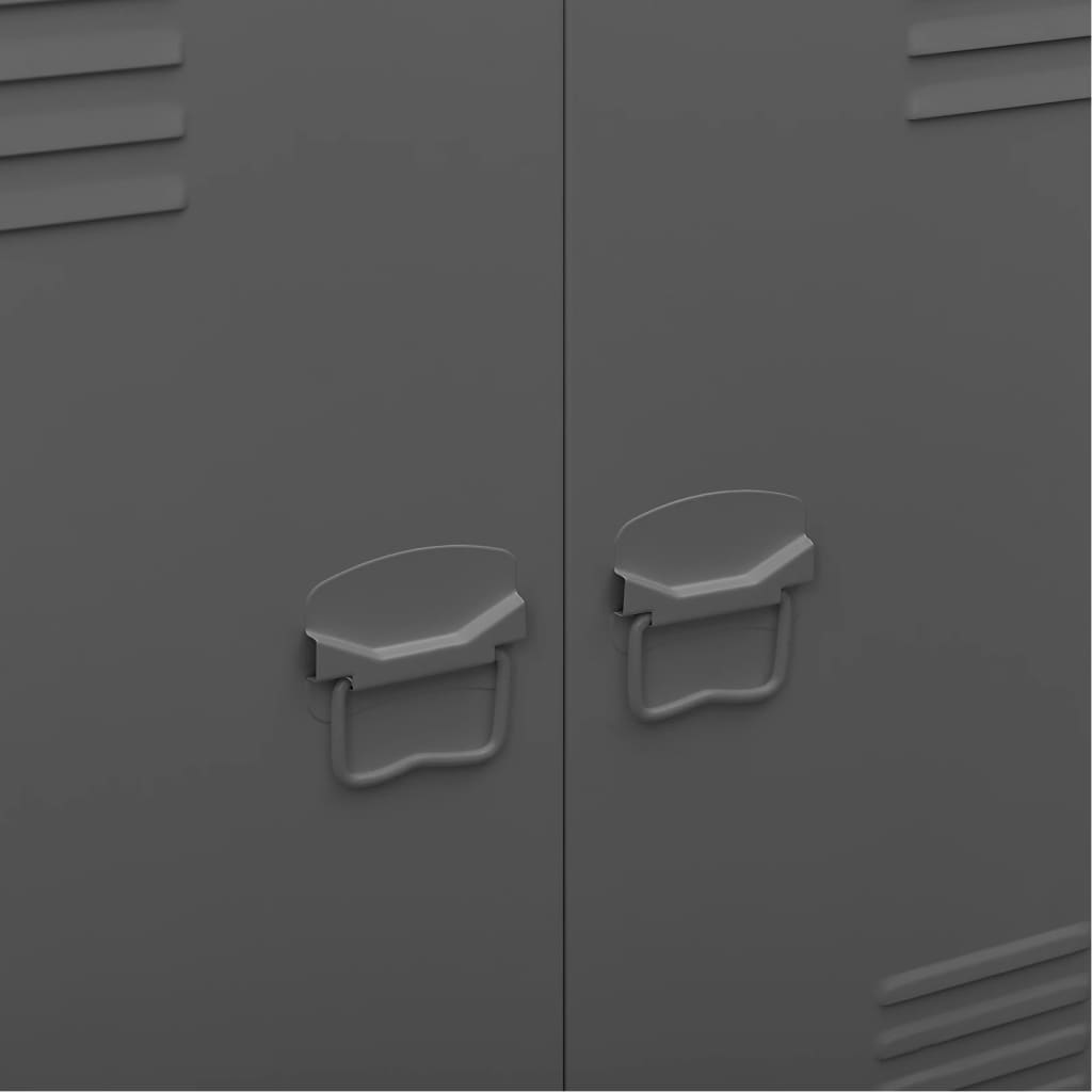 vidaXL Αρχειοθήκη Βιομηχανικού Στιλ Ανθρακί 90 x 40 x 100 εκ. Ατσάλινη