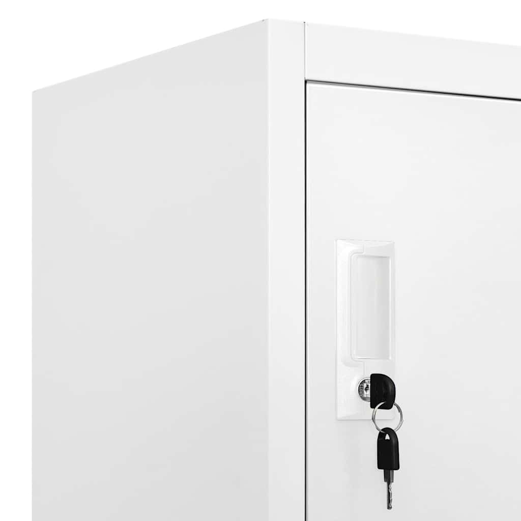 vidaXL Φοριαμός Ανοιχτό Γκρι 90 x 40 x 180 εκ. Ατσάλινος