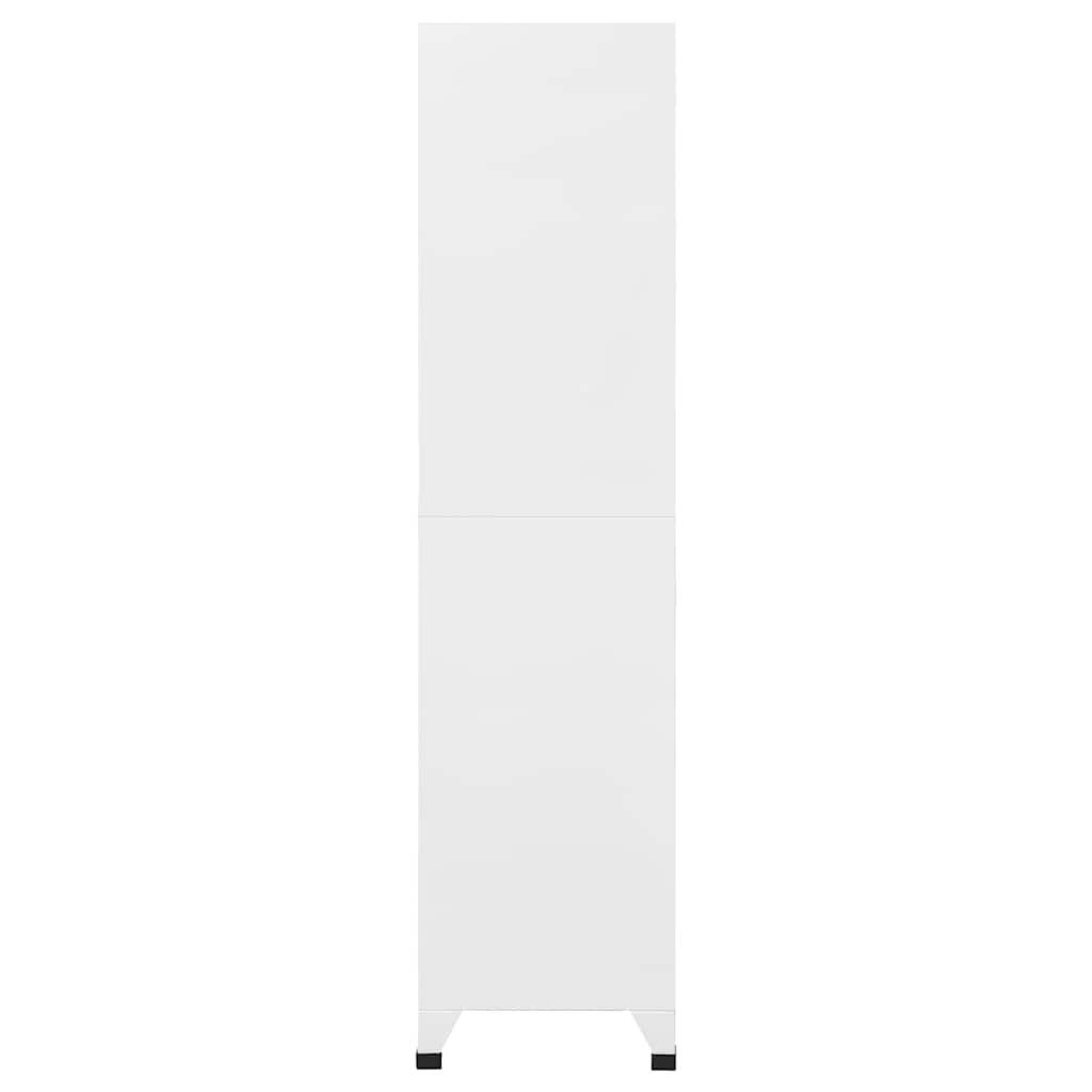vidaXL Φοριαμός Ανοιχτό Γκρι & Σκούρο Γκρι 90 x 40 x 180 εκ. Ατσάλινος