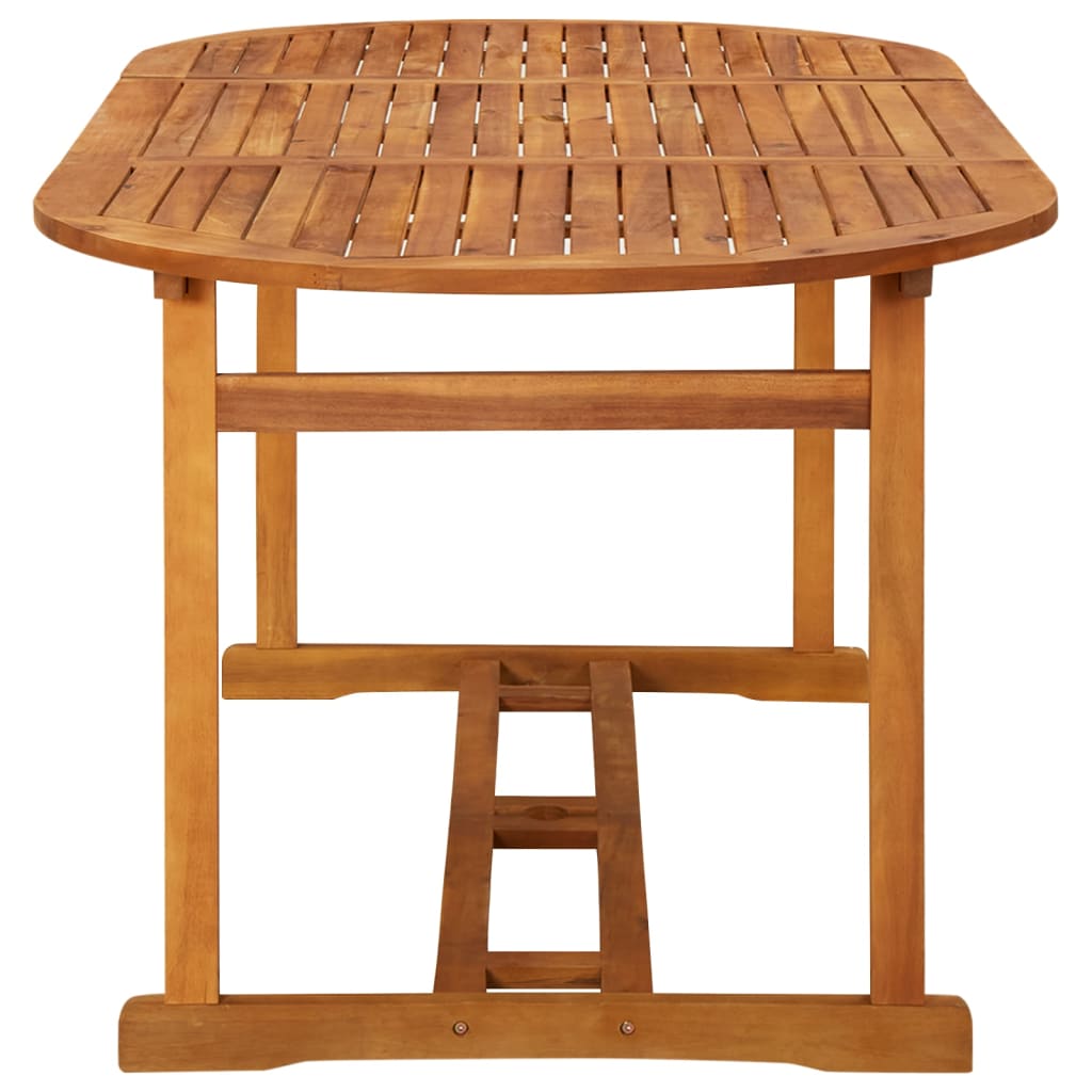 vidaXL Σετ Τραπεζαρίας Κήπου 7 Τεμαχίων 180x90x75 εκ. Μασίφ Ακακία