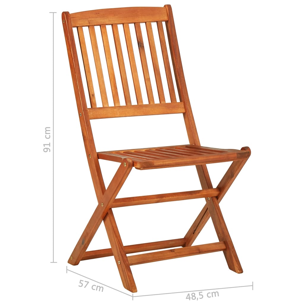 vidaXL Σετ Τραπεζαρίας Κήπου 13 Τεμαχίων 280x90x75 εκ. Μασίφ Ακακία