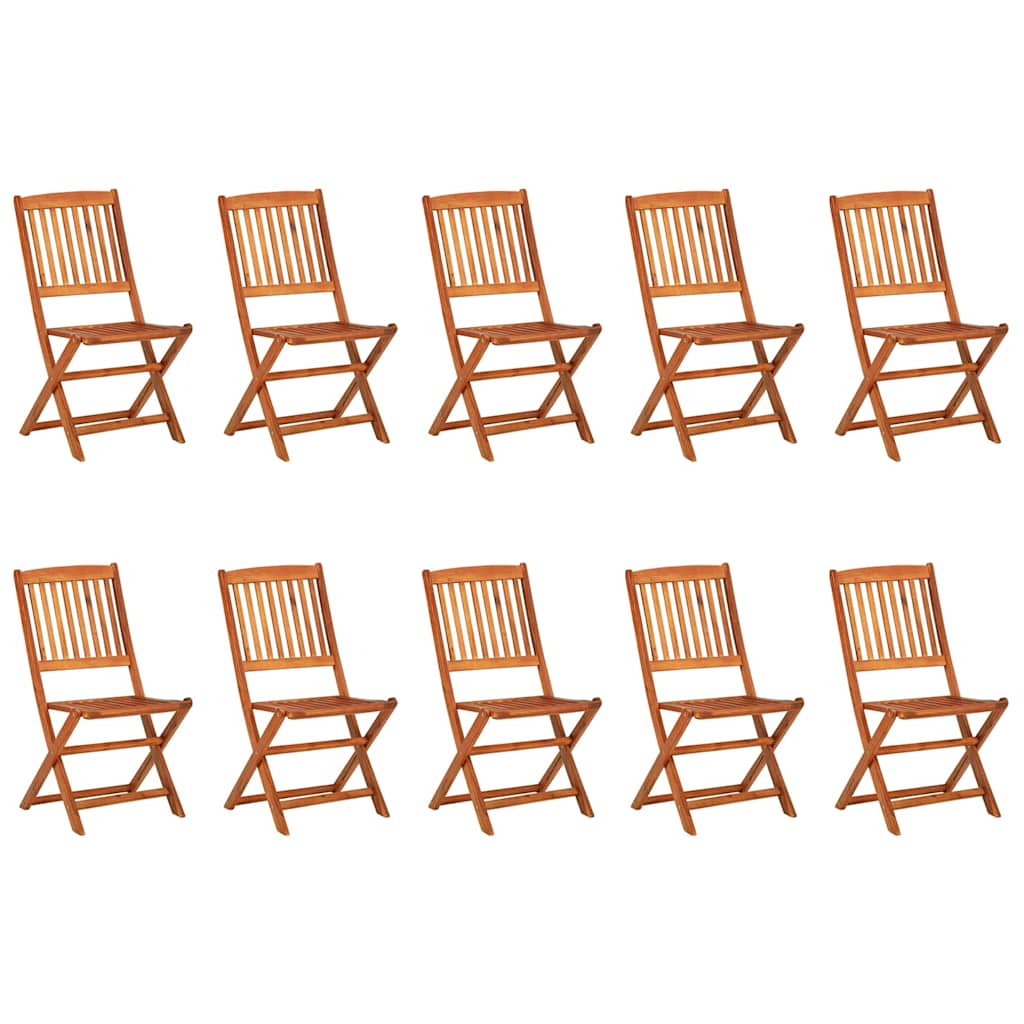 vidaXL Σετ Τραπεζαρίας Κήπου 11 Τεμαχίων 220x90x75 εκ. Μασίφ Ακακία