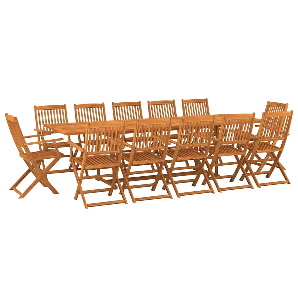 vidaXL Σετ Τραπεζαρίας Κήπου 13 Τεμαχίων 280x90x75 εκ. Μασίφ Ακακία