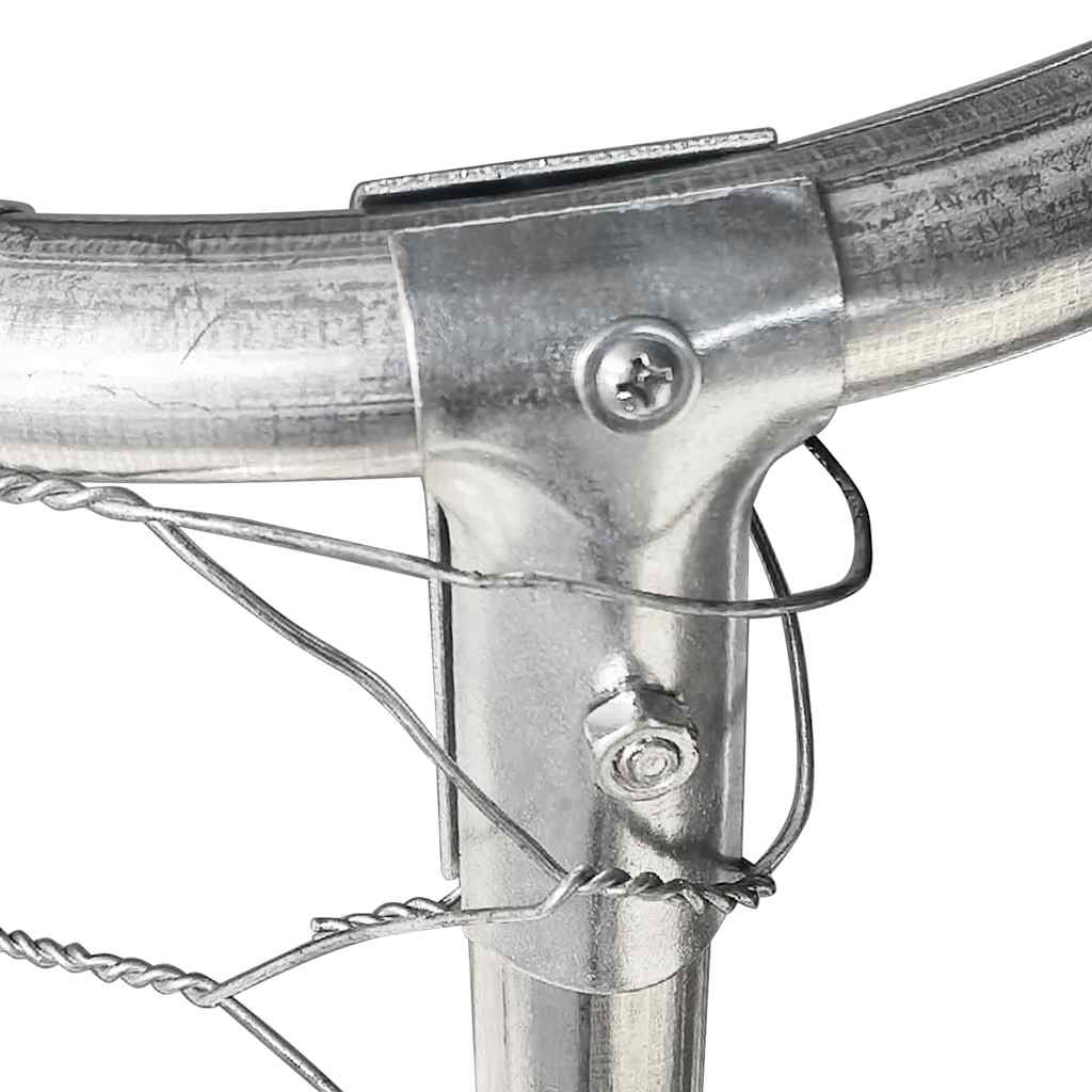 vidaXL Κλουβί Σκύλου Εξωτερικού Χώρου 400 x 100 x 150 εκ. με Στέγαστρο